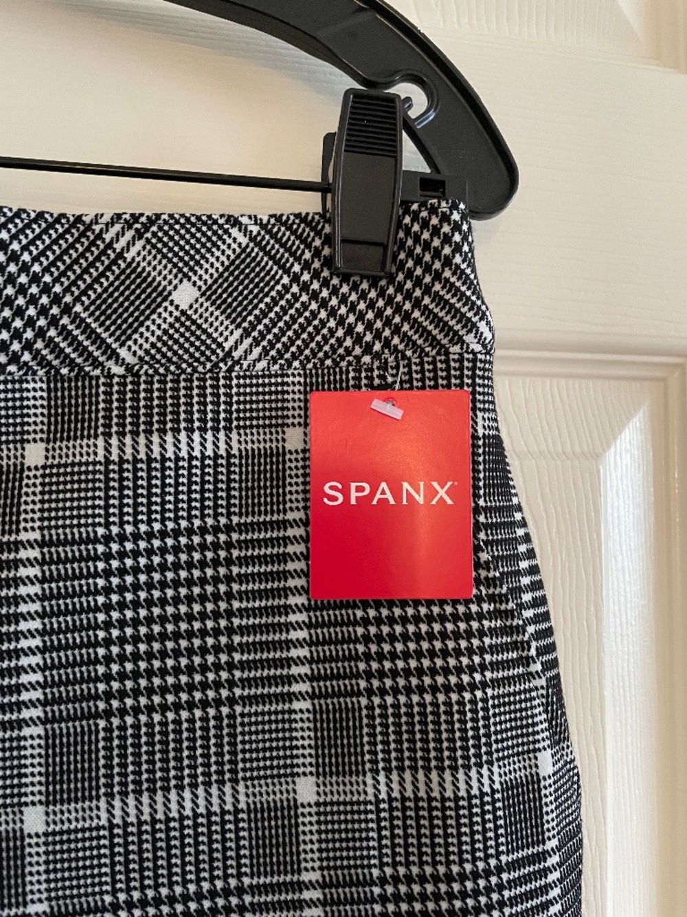 Spanx Ponte Plaid Jacquard Wide Leg Pants Trousers Office Business Casual - Picture 6 of 11